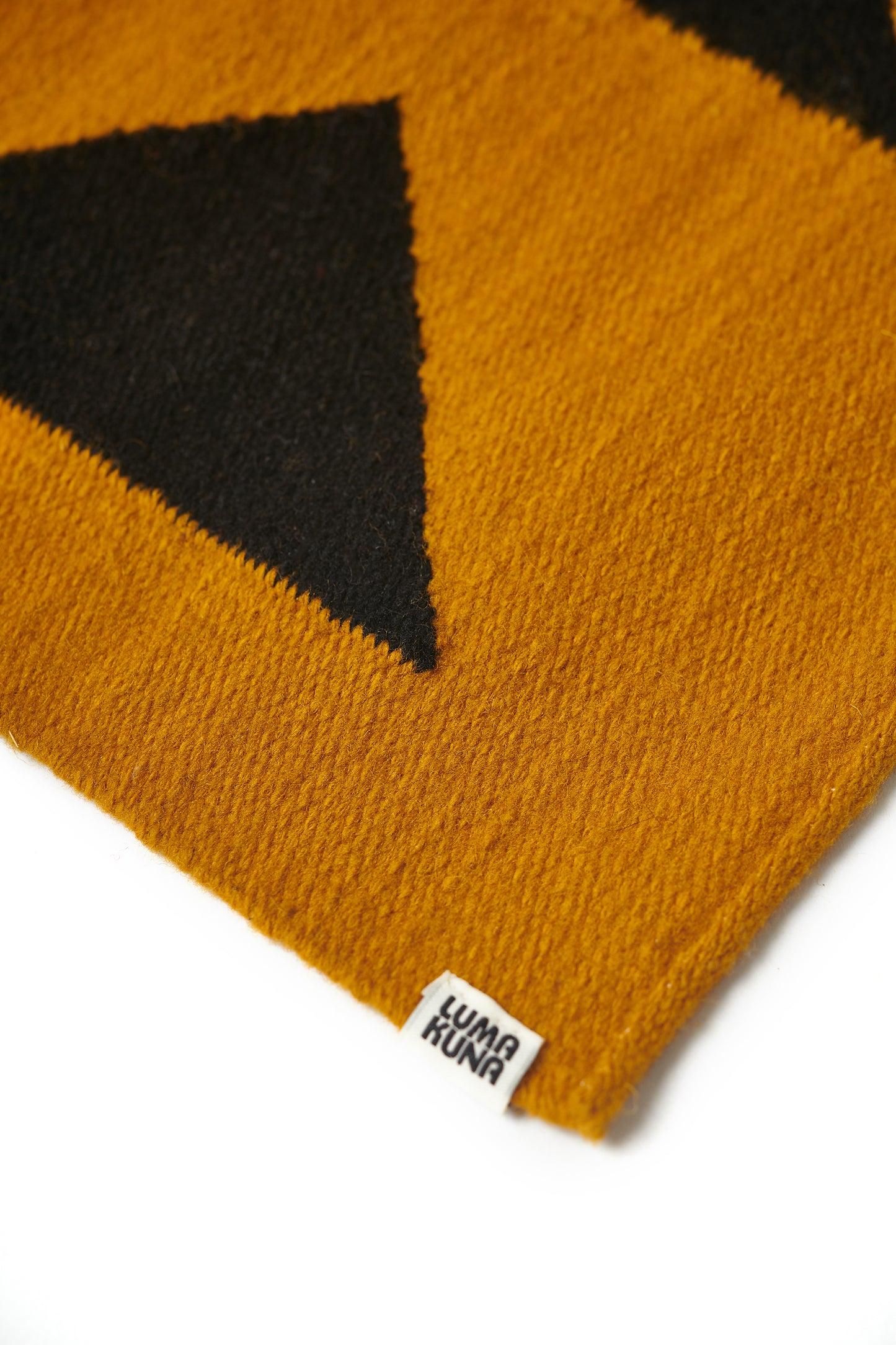 Iconos Mini Rug #2 | Mustard and Black